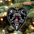 Personalized Summoning The Holiday Spirit Acrylic Ornament - Horror Christmas Decoration, Nightmare Christmas - Gift Idea For Witch Lover