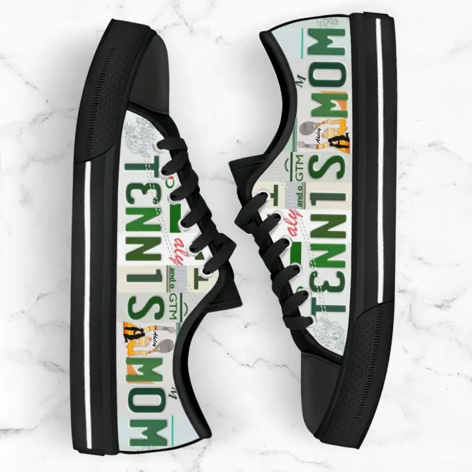 Custom Tennis Mom Sneakers - Gift Idea For Mother/ Tennis Lover