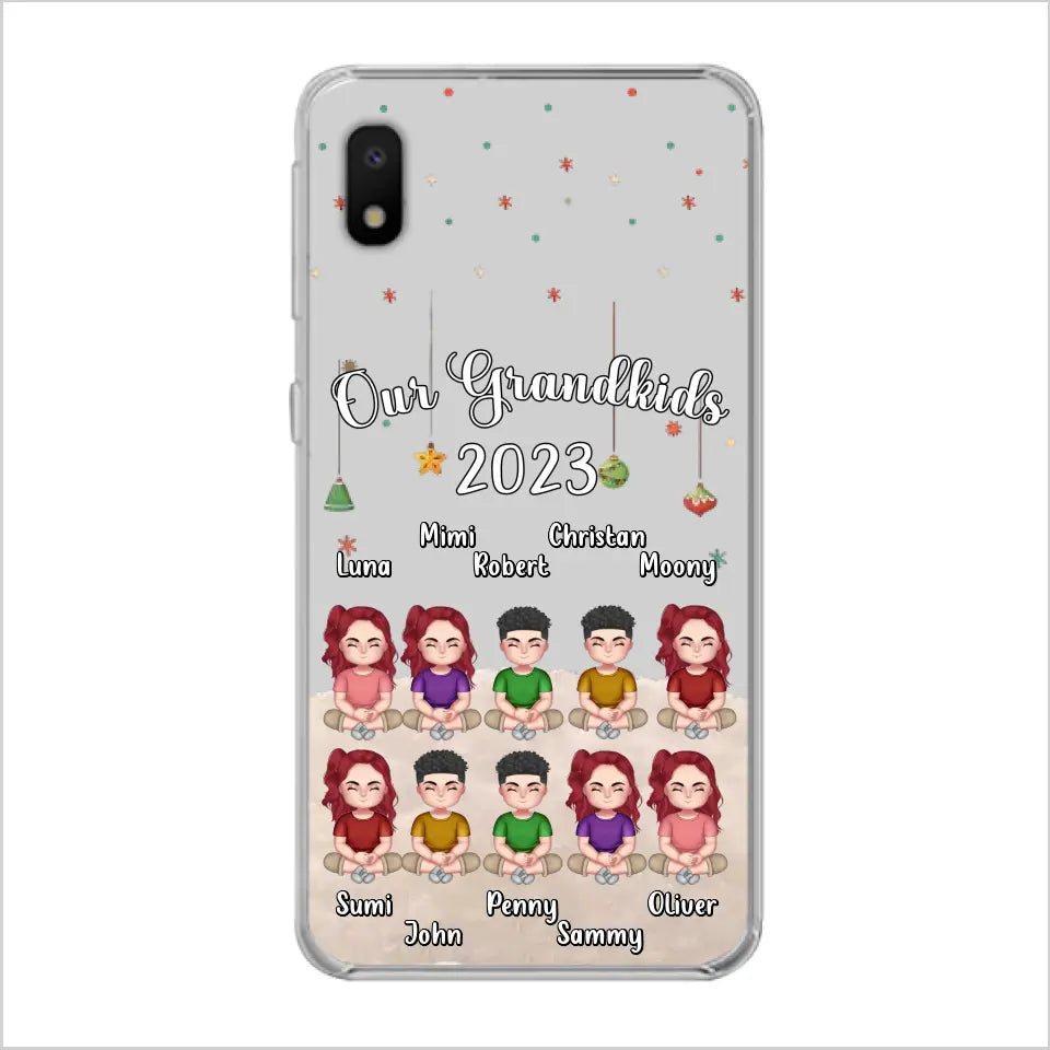 Custom Personalized Grandkids Phone Case - Gift Idea For Grandma - Upto 10 Grandkids - Our Grandkids 2026