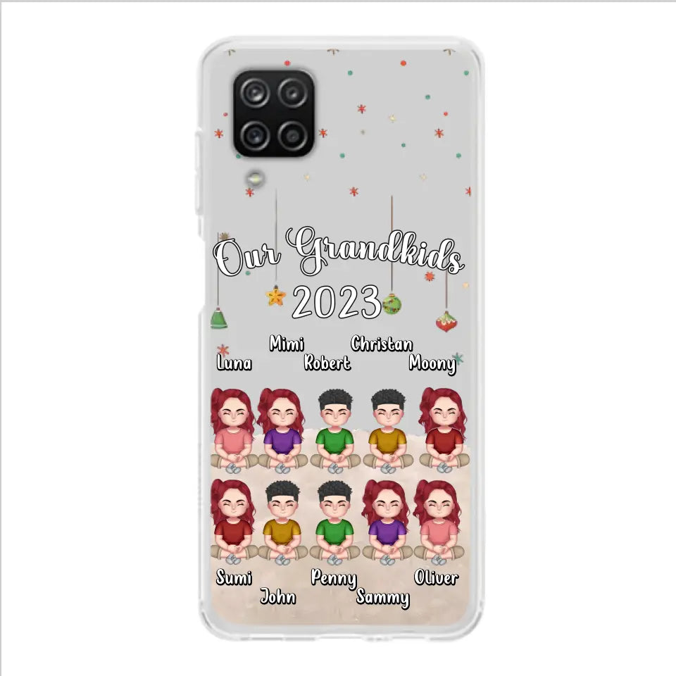 Custom Personalized Grandkids Phone Case - Gift Idea For Grandma - Upto 10 Grandkids - Our Grandkids 2026