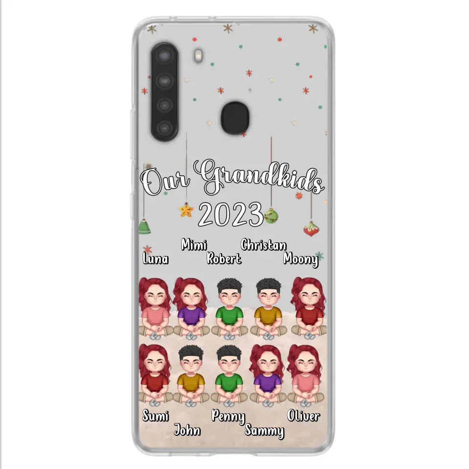 Custom Personalized Grandkids Phone Case - Gift Idea For Grandma - Upto 10 Grandkids - Our Grandkids 2026