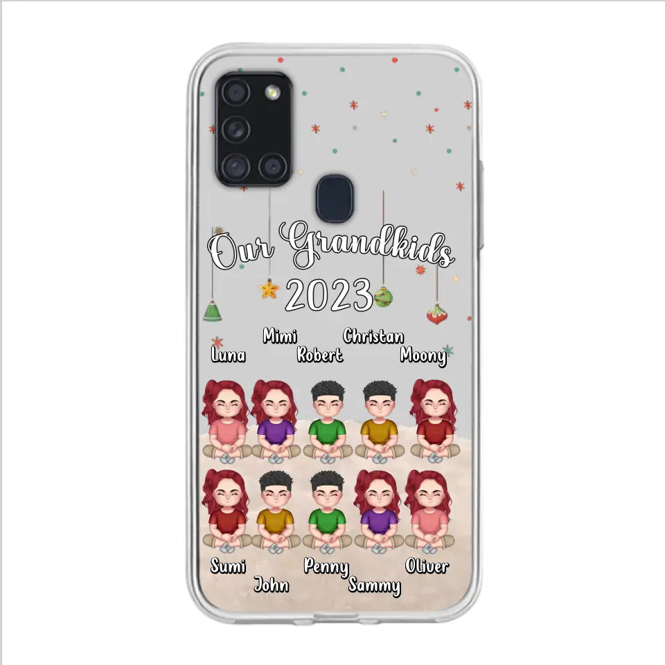 Custom Personalized Grandkids Phone Case - Gift Idea For Grandma - Upto 10 Grandkids - Our Grandkids 2026