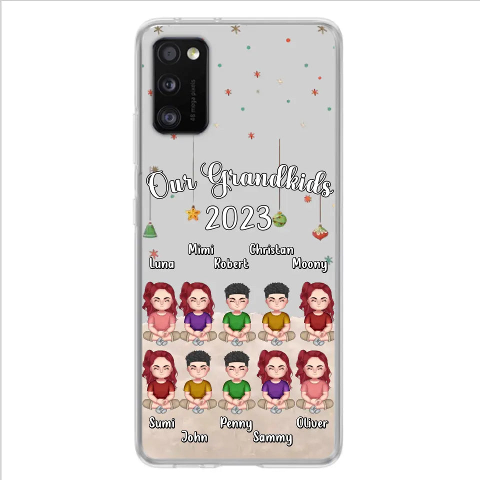 Custom Personalized Grandkids Phone Case - Gift Idea For Grandma - Upto 10 Grandkids - Our Grandkids 2026