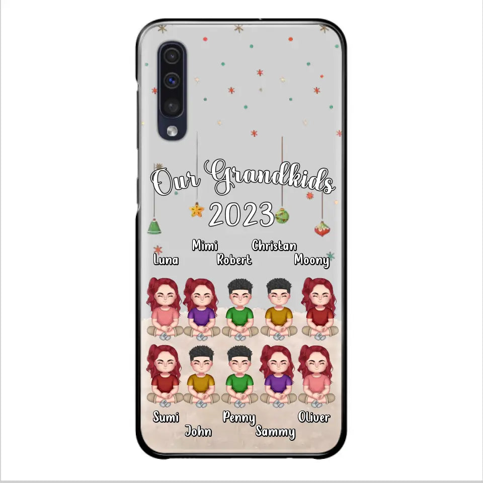 Custom Personalized Grandkids Phone Case - Gift Idea For Grandma - Upto 10 Grandkids - Our Grandkids 2026