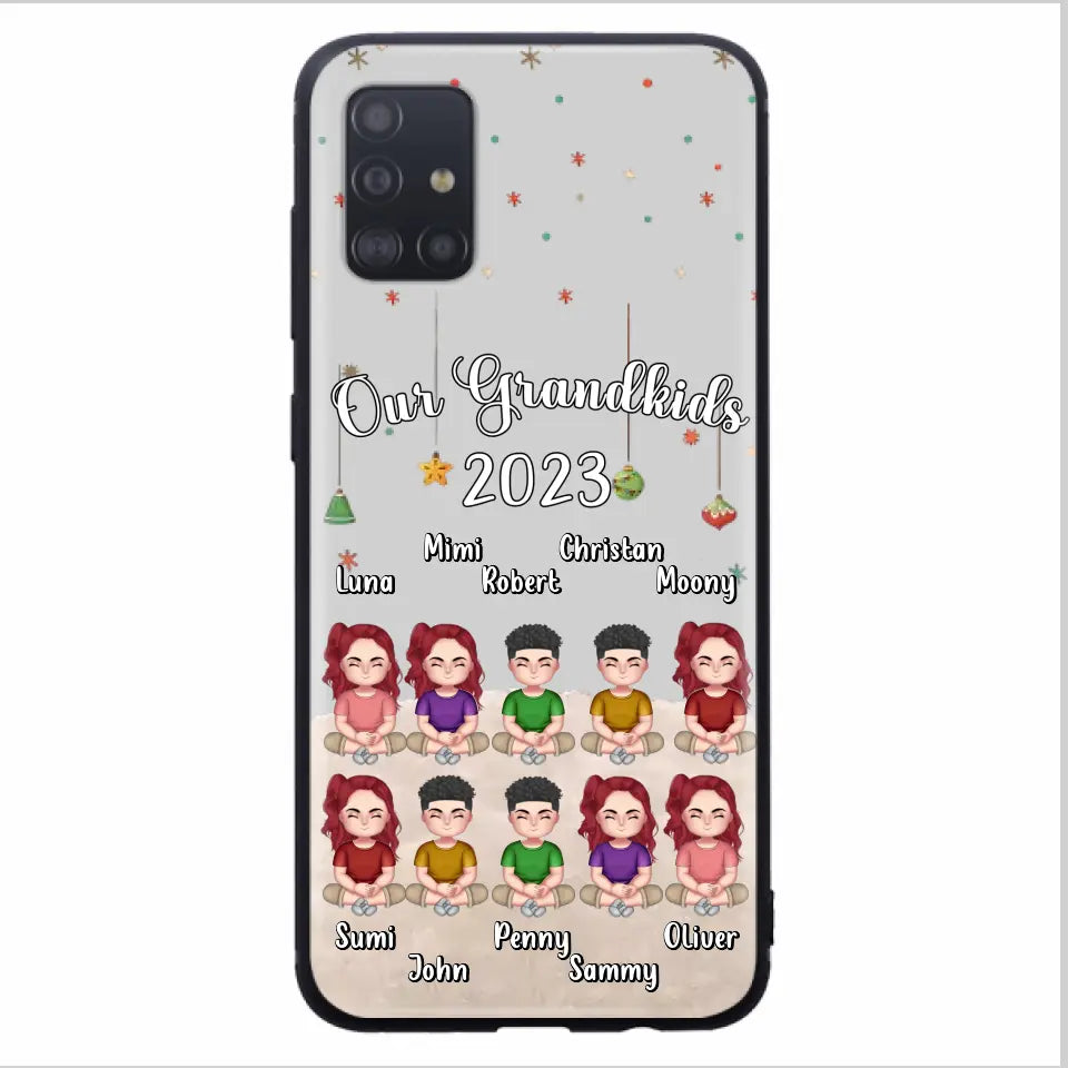 Custom Personalized Grandkids Phone Case - Gift Idea For Grandma - Upto 10 Grandkids - Our Grandkids 2026