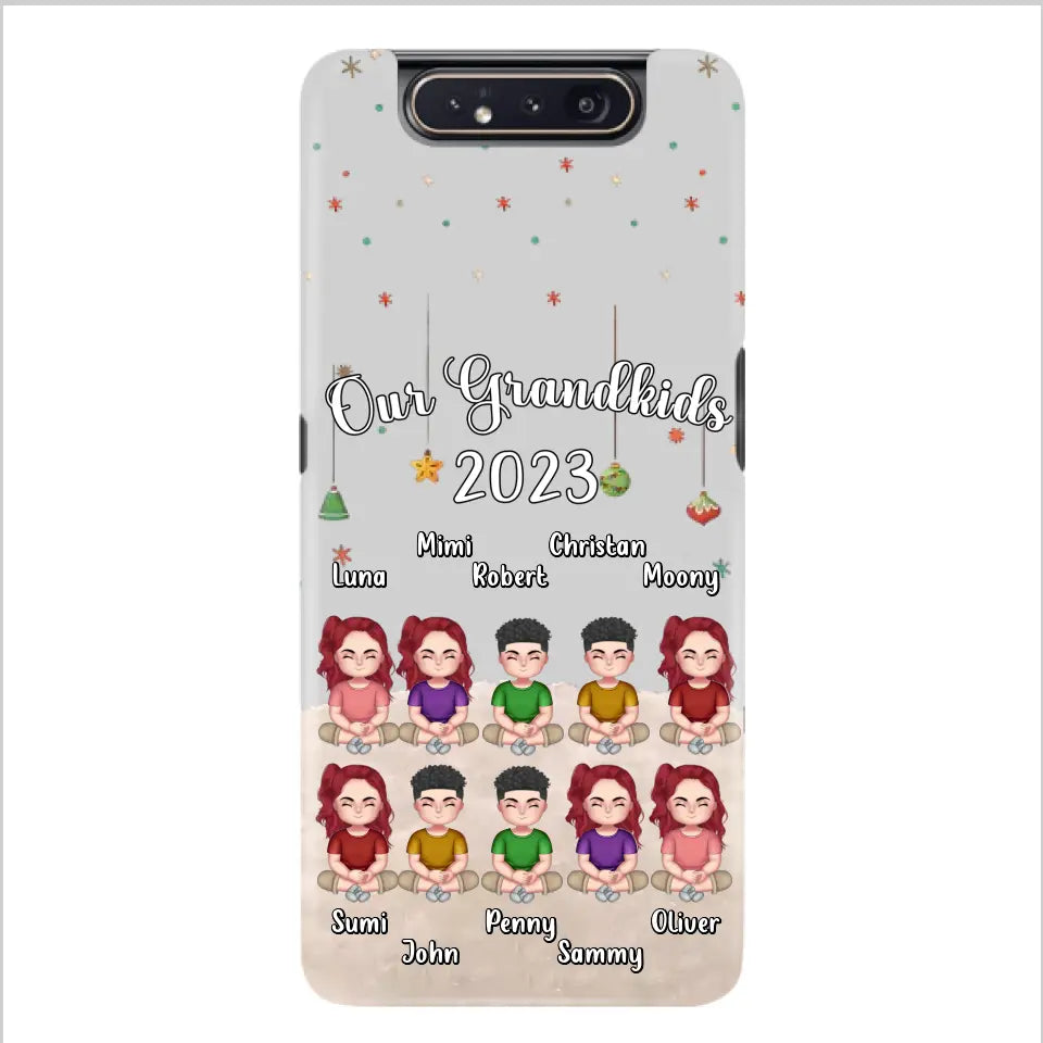 Custom Personalized Grandkids Phone Case - Gift Idea For Grandma - Upto 10 Grandkids - Our Grandkids 2026