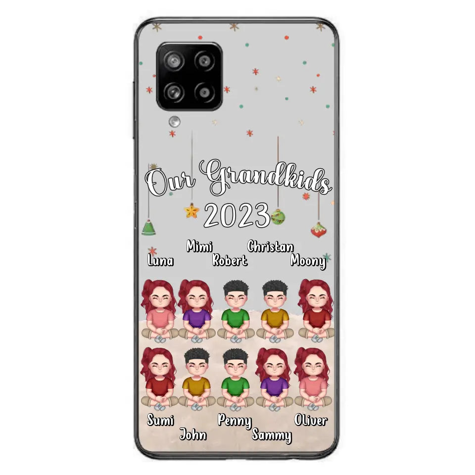 Custom Personalized Grandkids Phone Case - Gift Idea For Grandma - Upto 10 Grandkids - Our Grandkids 2026