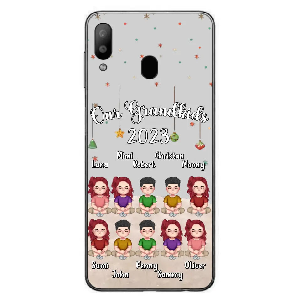 Custom Personalized Grandkids Phone Case - Gift Idea For Grandma - Upto 10 Grandkids - Our Grandkids 2026