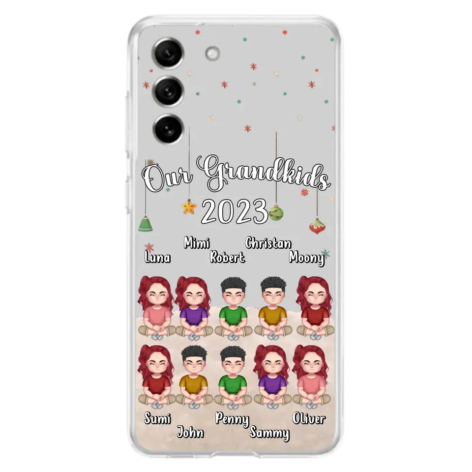 Custom Personalized Grandkids Phone Case - Gift Idea For Grandma - Upto 10 Grandkids - Our Grandkids 2026