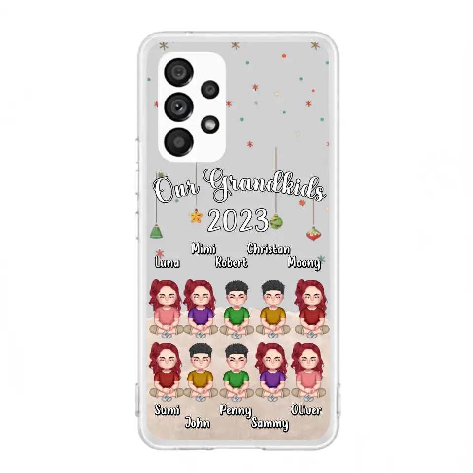 Custom Personalized Grandkids Phone Case - Gift Idea For Grandma - Upto 10 Grandkids - Our Grandkids 2026