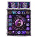 Personalized Male Witch Quilt Bed Sets - Halloween Gift For Witch Enthusiast - October The Soul of A Witch The Fire Of A Lioness