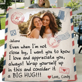 Personalized Friends Photo Quilt/Fleece Throw Blanket - Gift Idea For Besties/Sisters - Upload Photo - I Love And Appreciate You