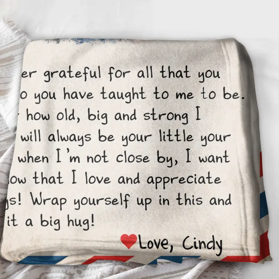 Personalized Mom & Daughter Photo Quilt/Fleece Throw Blanket - Gift Idea For Mom - Upload Photo - I Am Forever Grateful
