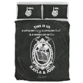Personalized Skeleton Couple Quilt Bed Sets - Memorial Gift Idea For Him/Her - This Is Us A Little Bit Crazy