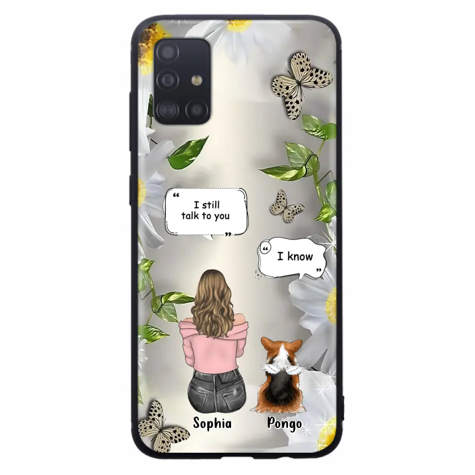 Personalized Memorial Dog Mom Phone Case - Up to 4 Dogs - Gift Idea for Dog Lovers/Owners  - I Still Talk To You - Case For iPhone/Samsung
