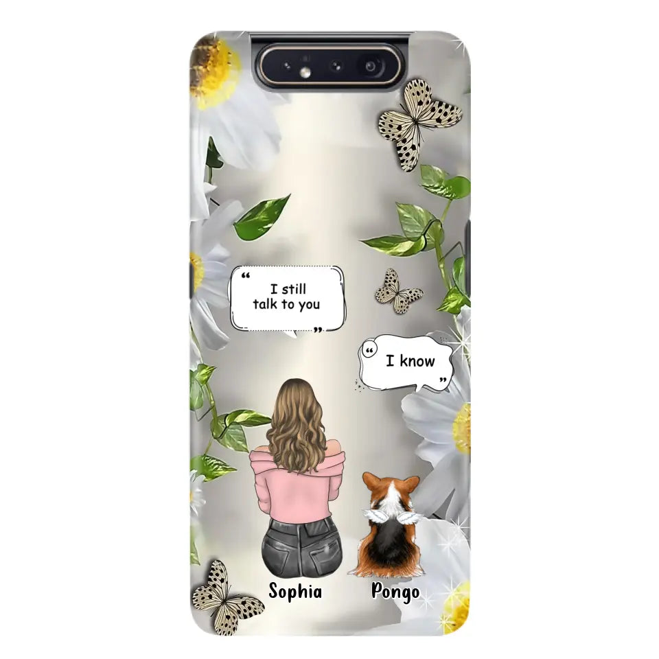 Personalized Memorial Dog Mom Phone Case - Up to 4 Dogs - Gift Idea for Dog Lovers/Owners  - I Still Talk To You - Case For iPhone/Samsung