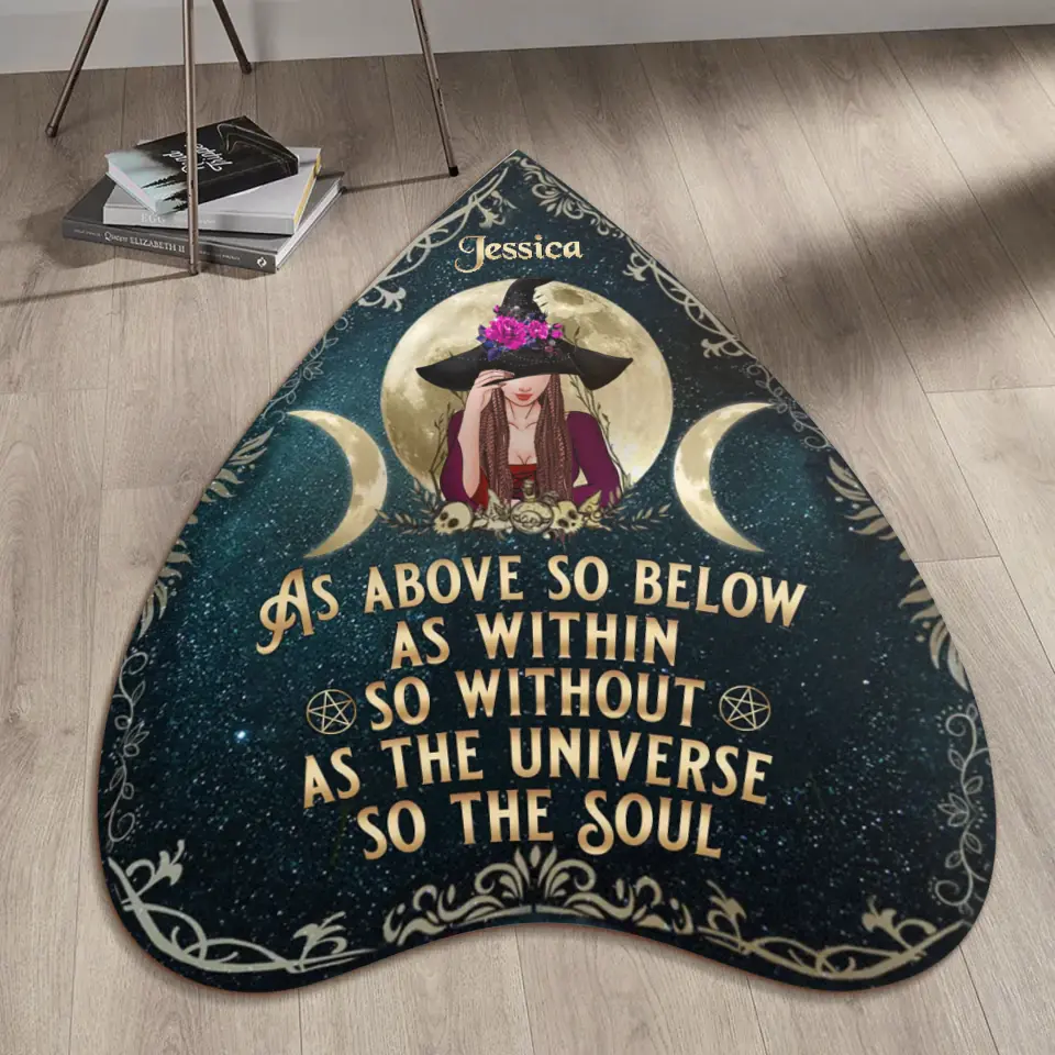 Personalized Home Blessing Wicca Doormat - Gift Idea For Witch Lover - Home Decoration - As Above So Below As Within So Without