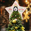 Personalized Christmas Dog Tree Topper -  Gift Idea For Christmas/Dog Lover - Dear Santa I've Been A Very Good Dog This Year