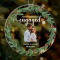 Personalized Couple Circle Acrylic Ornament - Upload Photo - Christmas Gift Idea For Couple - First Christmas Engaged
