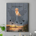 Personalized Dog Photo Memorial Canvas - Memorial Gift For Dog Lover - As I Sit In Heaven