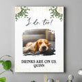 Personalized Photo Canvas - Up to 3 Photos - Wedding Gift Idea for Pet Owners - I Do Too