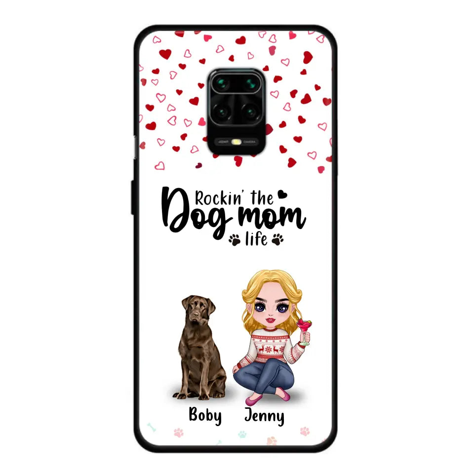 Personalized Dog Mom Front Phone Case - Up to 5 Dogs - Gift Idea For Dog Lover - Rockin' The Dog Mom Life - Case For Xiaomi, Oppo And Huawei