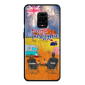Personalized Camping Happy Australia Day Phone Case - Couple/Parents With Up to 2 Kids And 2 Pets - Gift Idea For Camping Lover - Case For Xiaomi, Oppo And Huawei