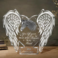 Personalized Pet Memorial Acrylic Plaque - Memorial Gift Idea For Horse Owner - Upload Horse Photo - You Left Your Hoof Prints Forever In My Heart