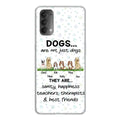 Personalized Dogs Phone Case - Gift Idea For Dog Lovers - Up to 4 Dogs - Dogs Are Not Just Dogs They Are Sanity Happiness Teachers Therapists & Best Friends - Case For Oppo/Xiaomi/Huawei