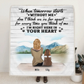 Personalized Memorial Dog Mom Quilt/Fleece Blanket/Pillow Cover - Up to 5 Dogs - Memorial Gift For Dog Lovers - TBZX4U