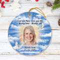 Personalized Memorial Ornament - Best Memorial Gift Idea - You Left My World But Never My Heart