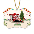 Personalized Couples Christmas Ornament - Gift Idea For The Whole Couples - First Christmas Engaged