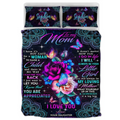 Personalized To My Mom Quilt Bed Sets - Best Gift Idea For Mother - I Know It's Not Easy For A Woman To Raise A Child