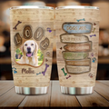 Personalized Love Dog Photo Tumbler - Upload Photo - Gift For Pet Lovers - Dogs Are Our Friends Our Children