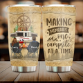 Personalized Camping Tumbler - Couple/Parents With Up to 3 Pets - Gift Idea For Couple/Camping Lover - Making Memories One Campsite At A Time