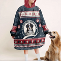 Personalized Dog Blanket Hoodie For Woman - Upload Photo - Christmas Gift Idea For Dog Lover - This Dog Mom Belongs To