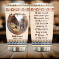 Personalized Memorial Horse Tumbler - Gift Idea For Horse Lovers/Owners - Upload Photo - If I Could Have One More Wish