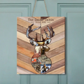 Personalized Couple Deer Hunting Wooden Sign - Upload Photos - Gift Idea Family/Couple/Deer Hunter - The Smith Cabin
