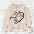 Personalized Memorial Photo AOP Sweater - Memorial Gift Idea for Christmas - Part Of My Heart Is With My Angel In Heaven