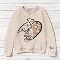 Personalized Memorial Pet Photo AOP Sweater - Memorial Gift Idea for Christmas - Part Of My Heart Is With My Angel In Heaven
