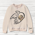 Personalized Memorial Pet AOP Sweater - Up to 4 Dogs/Cats - Memorial Gift Idea for Christmas - Part Of My Heart Is With My Angel In Heaven