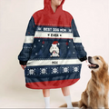 Personalized Dog Mom Blanket Hoodie For Women - Up to 5 Dogs - Christmas Gift Idea for Dog Lovers - Best Dog Mom Ever