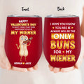 Personalized Funny Couple Wine Tumbler - Gift Idea For Couple/Him/Her/Valentine's Day - To Best Thing That Ever Happened To Me & My Wiener