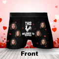 Personalized Funny Men's Boxer Briefs - Upload Photo - Funny/ Valentines Gift Idea For Men, Boyfriend, Husband - This Cock Belongs To