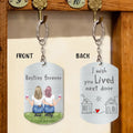 Personalized Friend Aluminum Keychain - Gift Idea For Friend/Sister - I Wish You Lived Next Door