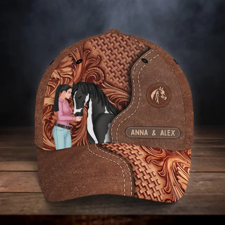 Personalized Horse Girl Cap - Gift Idea For Horse Lover
