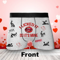 Personalized Funny Men's Boxer Briefs - Funny/Valentines Gift Idea For Men, Boyfriend, Husband - I Licked It So It's Mine