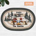 Personalized Camping Family Doormat - Gift Idea For Family/Camping Lover - Happy Campers