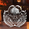 Personalized Paw Wings Dog Memorial Gift Idea For Christmas/Pet Lover - Upload Photo - Once By My Side Forever In My Heart