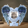 Personalized Memorial Cat Acrylic Plaque - Upload Photo - Memorial Gift Idea For Pet Lover - Angels Don't Always Have Wings Sometimes They Have Whiskers